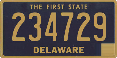 DE license plate 234729