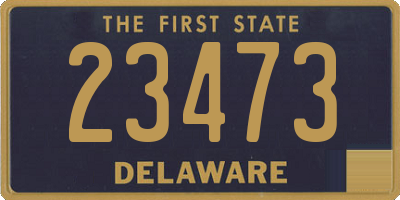 DE license plate 23473