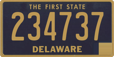 DE license plate 234737