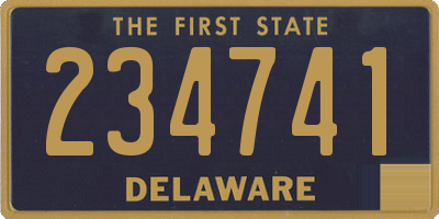 DE license plate 234741