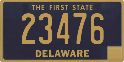 DE license plate 23476