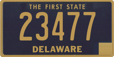 DE license plate 23477