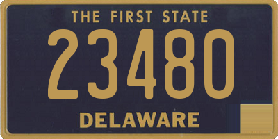 DE license plate 23480