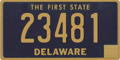 DE license plate 23481