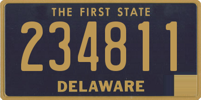 DE license plate 234811