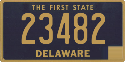 DE license plate 23482