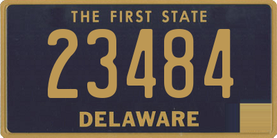 DE license plate 23484