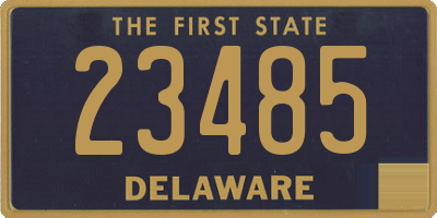 DE license plate 23485