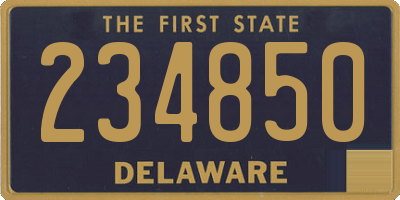 DE license plate 234850