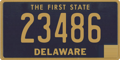 DE license plate 23486