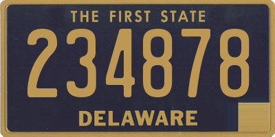 DE license plate 234878