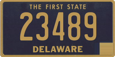 DE license plate 23489