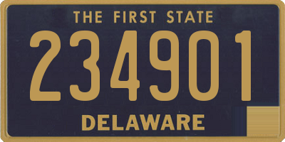 DE license plate 234901