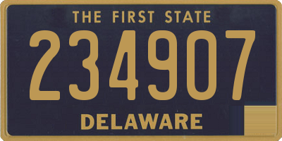 DE license plate 234907