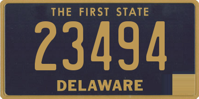 DE license plate 23494