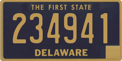 DE license plate 234941