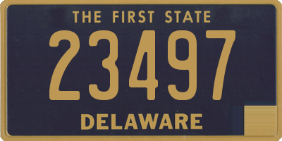 DE license plate 23497