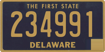 DE license plate 234991