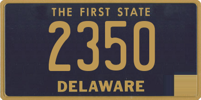 DE license plate 2350