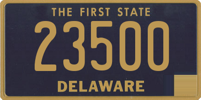 DE license plate 23500