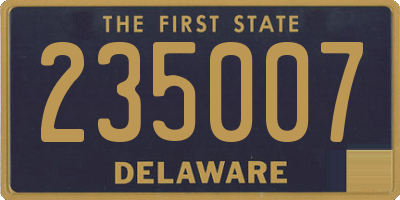 DE license plate 235007