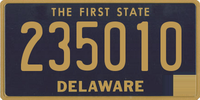 DE license plate 235010