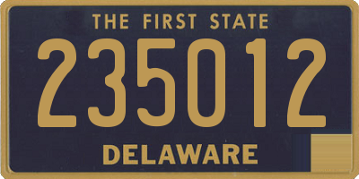 DE license plate 235012