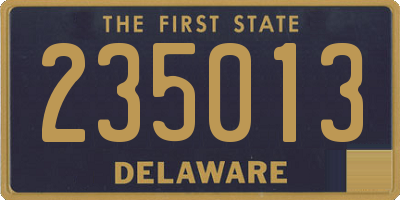 DE license plate 235013