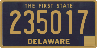 DE license plate 235017