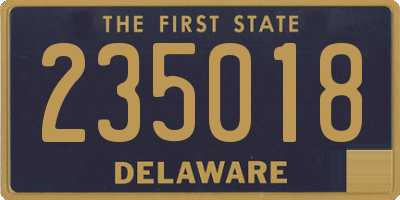 DE license plate 235018
