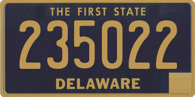 DE license plate 235022