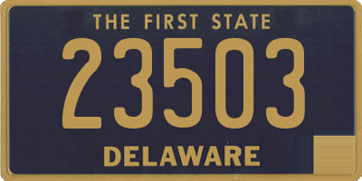 DE license plate 23503