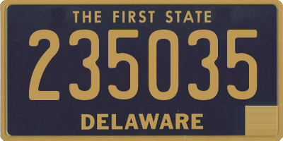 DE license plate 235035