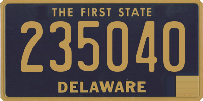 DE license plate 235040