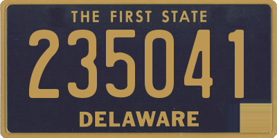 DE license plate 235041