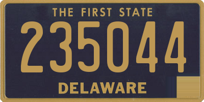 DE license plate 235044