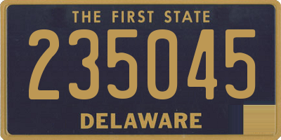 DE license plate 235045