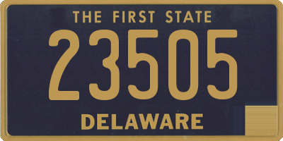 DE license plate 23505