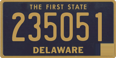 DE license plate 235051