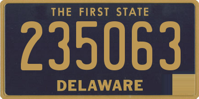 DE license plate 235063