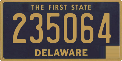 DE license plate 235064