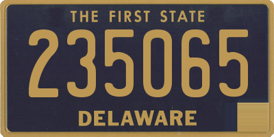 DE license plate 235065