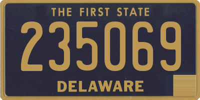DE license plate 235069