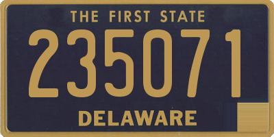 DE license plate 235071