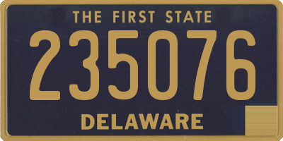 DE license plate 235076