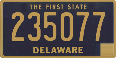 DE license plate 235077