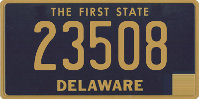 DE license plate 23508