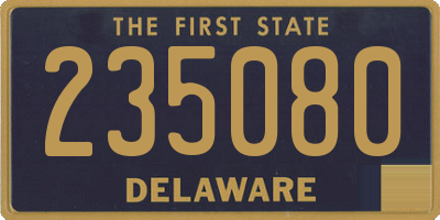 DE license plate 235080