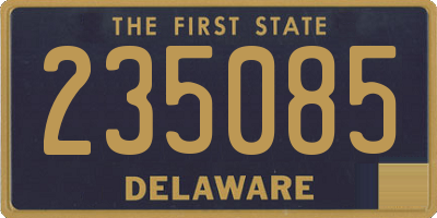 DE license plate 235085