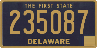 DE license plate 235087